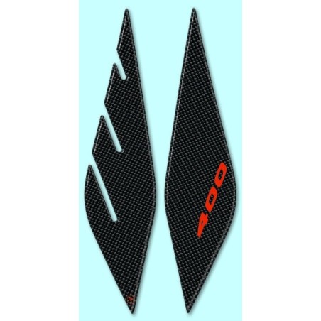 2 ADESIVI 3D PROTEZIONI FRONTALE compatibili per X MAX 400 YAMAHA XMAX 400 2013-2016